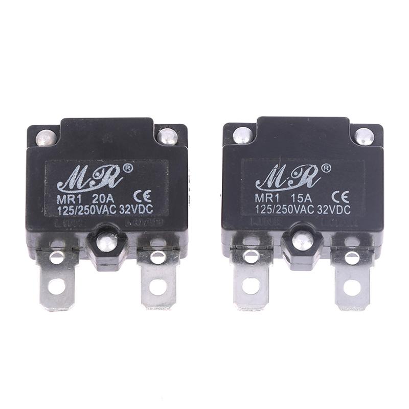 7A 10A 15A Автоматический сброс реле предохранитель тепловой выключатель автоматический выключатель защита от перегрузки по току детские аксессуары для электромобилей