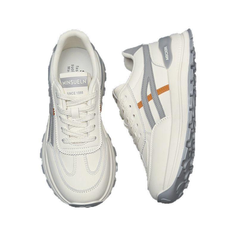 2025 новая спортивная обувь женская весна и осень популярная универсальная платформа кроссовки папы женская обувь показывает ноги маленькая мягкая подошва повседневная обувь