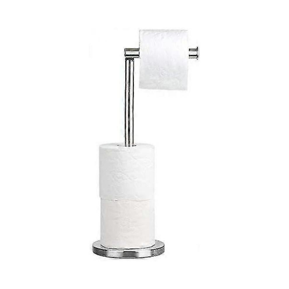 Free-standing Toilet Paper Stand Storage, Stainless Steel Toilet Paper Roll Holder, 15x42 Cm less