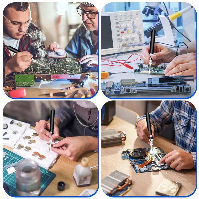 AD23-Cordless Soldering Iron Kit USB Rechargeable Portable Cordless Soldering Iron With 3PCS Soldering Tips Soldering Iron