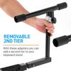 PYLE Heavy-Duty Digital Keyboard Stand: Multifunctional Portable Z-Shaped Music Stand with 2 Tiers and Adjustable Height, Ideal for Digital