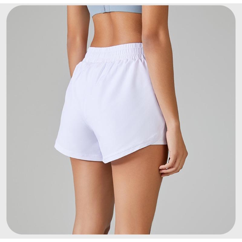 Летние женские спортивные шорты, быстросохнущие, дышащие, свободные, для занятий йогой и фитнесом, антибликовые, для марафона, бега