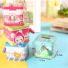 Cute Cartoon Square Metal Piggy Bank Money Boxes Saving Cash Coin Nice Children Gifts Creative Money Boxes Home Desk Decoration