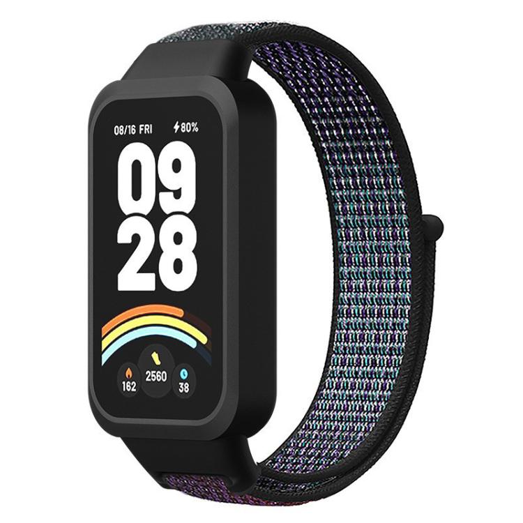 Нейлоновый ремешок со встроенной петлей и пластиковым покрытием для Xiaomi Smart Band 9 Active / Redmi Band 3, Запасной ремешок, Только ремешок