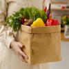 Washable Kraft Paper Bag Waterproof Washed Kraft Paper Snacks Bags Waterproof Bag  Food Storage