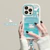 Подходит для чехла на телефон Apple 15 iphone14promax милый щенок сумка-кошелек с ремешком 17 нишевый 16 защитный чехол