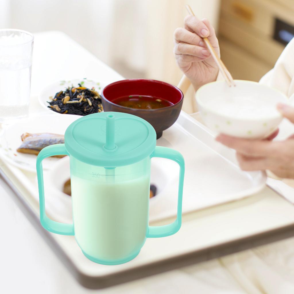 Adult Sippy Cup 2 Handles Plastic Mug Drinking Cup Disabled Elderly Spill Proof Dysphagia Cup Parkinsons Aids Living