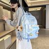 Middle School Student Schoolbag Stars Print Women's Backpack Water-Repellent Large Capacity Student Backpack