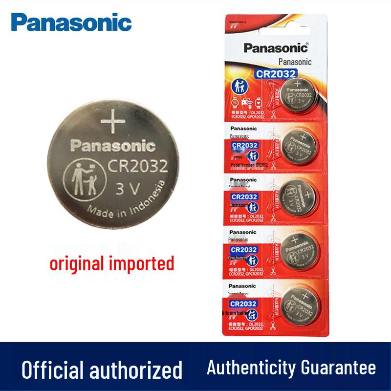 Кнопочная батарейка Panasonic CR2032/2025/2016/2450 для брелка автомобильного ключа