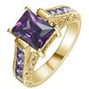 New copper plate inlaid zircon ring European and American men's and women's rings