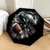 1pc Philadelphia Eagles Helmet Art Print Umbrella with Plastic Handle,Suitable for All Seasons Home Travel Outdoor UmbrellaDD447