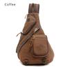 Old-fashion Canvas Men's Chest Pack Large Capacity One Shoulder Bag Trendy College Student Crossbody Bag Birthday Gift for Husband Boy Friend