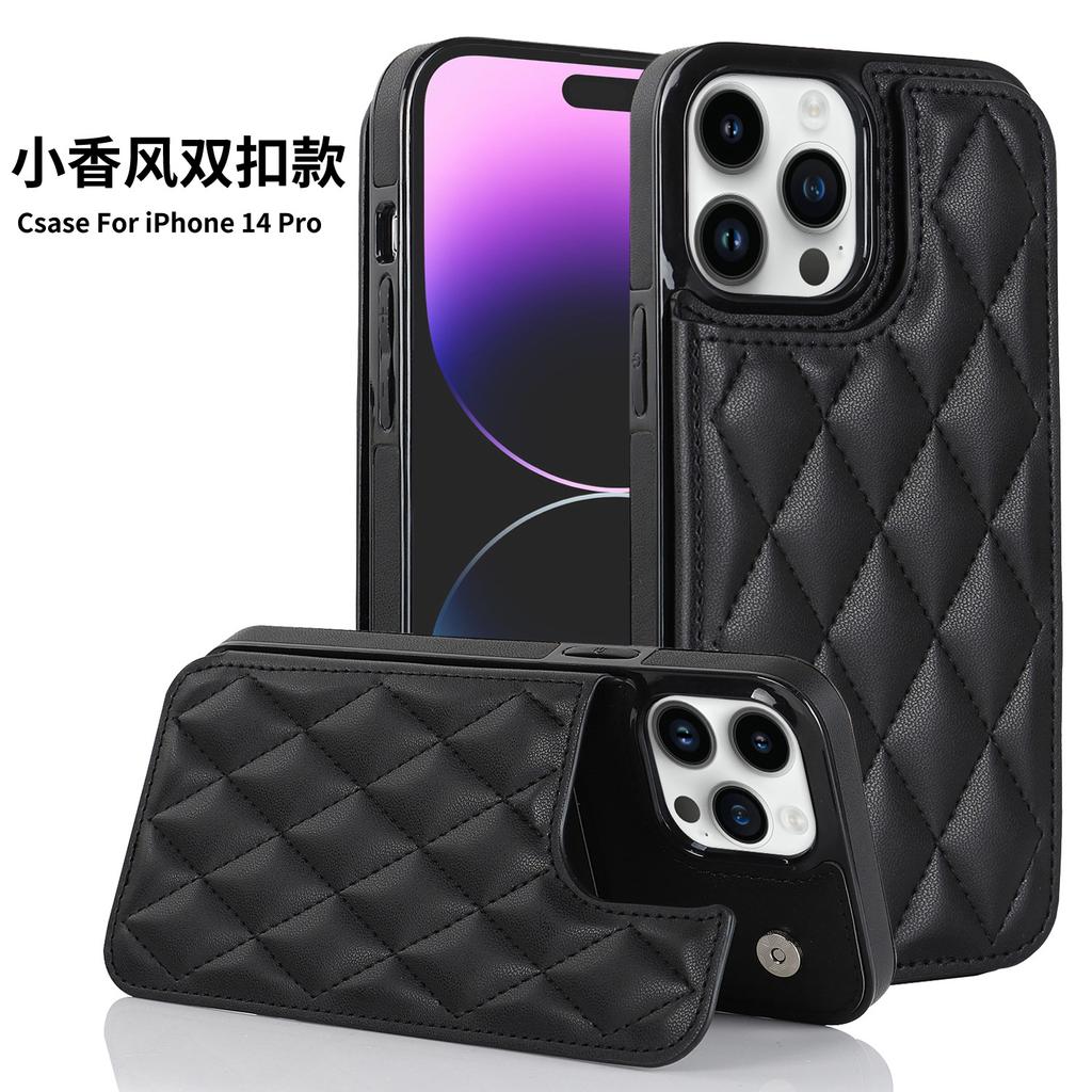 Подходит для iiPhone17 Многофункциональная сумка-кошелек в стиле Сяосян 16Pro Противоударный кожаный чехол для карт 15plus Однотонный чехол