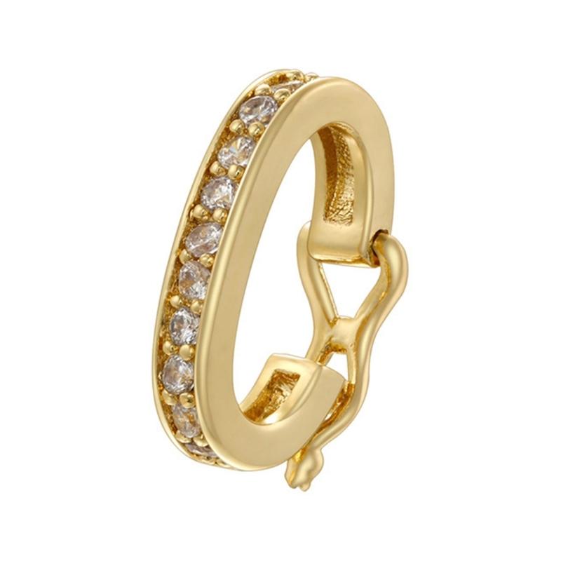 Элегантная застежка из кубического циркония, портативная, для жемчуга, улучшающая соединительные элементы, ювелирный аксессуар для браслетов, ожерелий