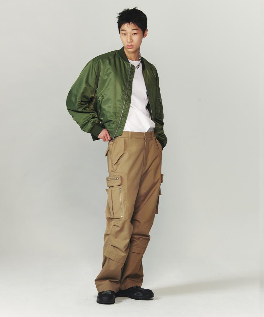 INTEMPOMOOD Out Pocket Cargo Pants_Camel Beige