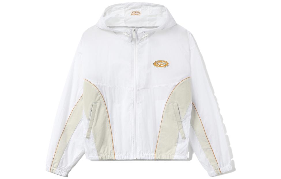 Li Ning Спортивная Модная Коллекция Тренч Женский Белый AFDR768-2