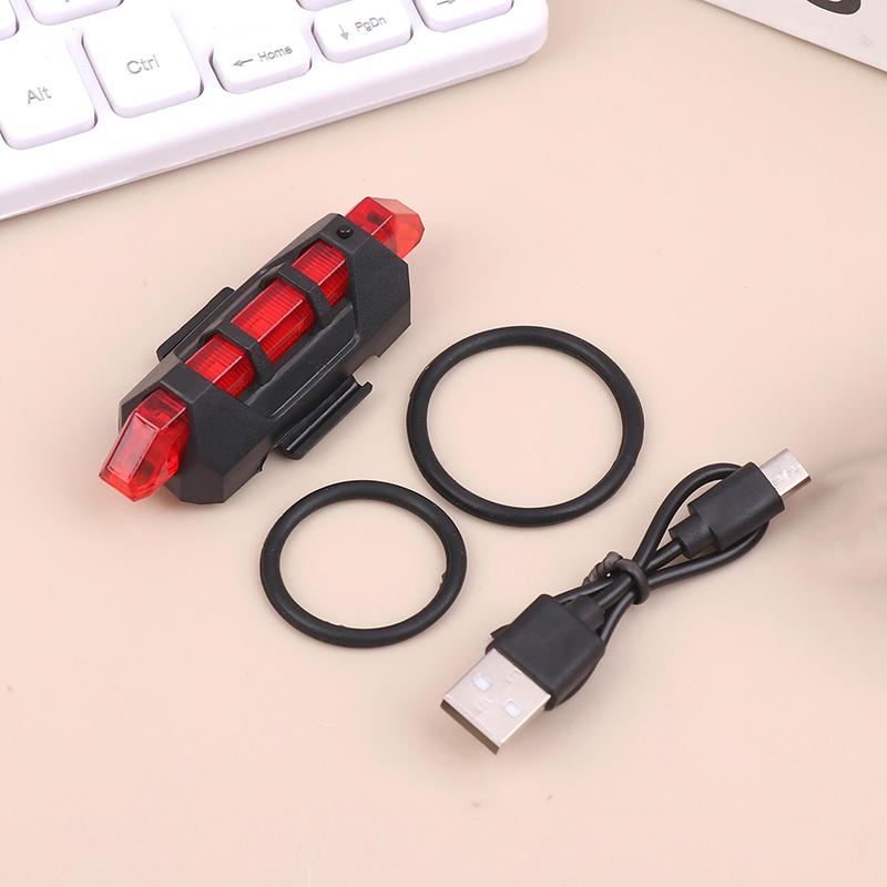 Водонепроницаемый задний фонарь для велосипеда с USB-зарядкой, наружный ночной фонарь для велоспорта, сигнальный фонарь для ночной езды, аксессуары для горных и шоссейных велосипедов