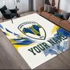 Custom Name Hellas Verona FC Flannel Pattern Square Carpet,Area Rug,Carpet Rug for Living Room Bedroom Sofa Playroom Decor,Non-slip Floor Mat