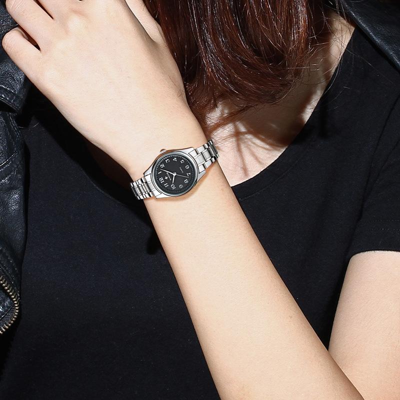 WWOOR Большие цифровые часы со стальным ремешком Винтажные женские часы