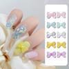 5Pcs Nail Ornaments Shape Exquisite Nail Fade-Resistant Charming DIY 3D Art All-Match Bear Bow-knot Decorations Beauty