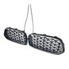 Black Front Bumper Grill Grille Fit BMW X2 Series F39 2018-2023 Diamond