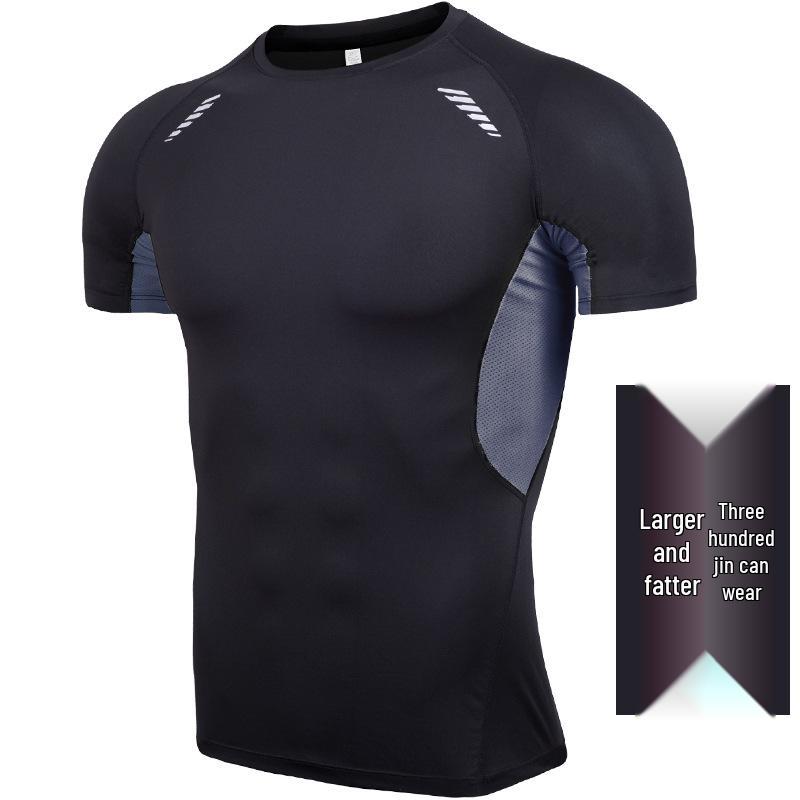 Мужская футболка большого размера быстросохнущая: Спортивная одежда с коротким рукавом 5X-6X для лета