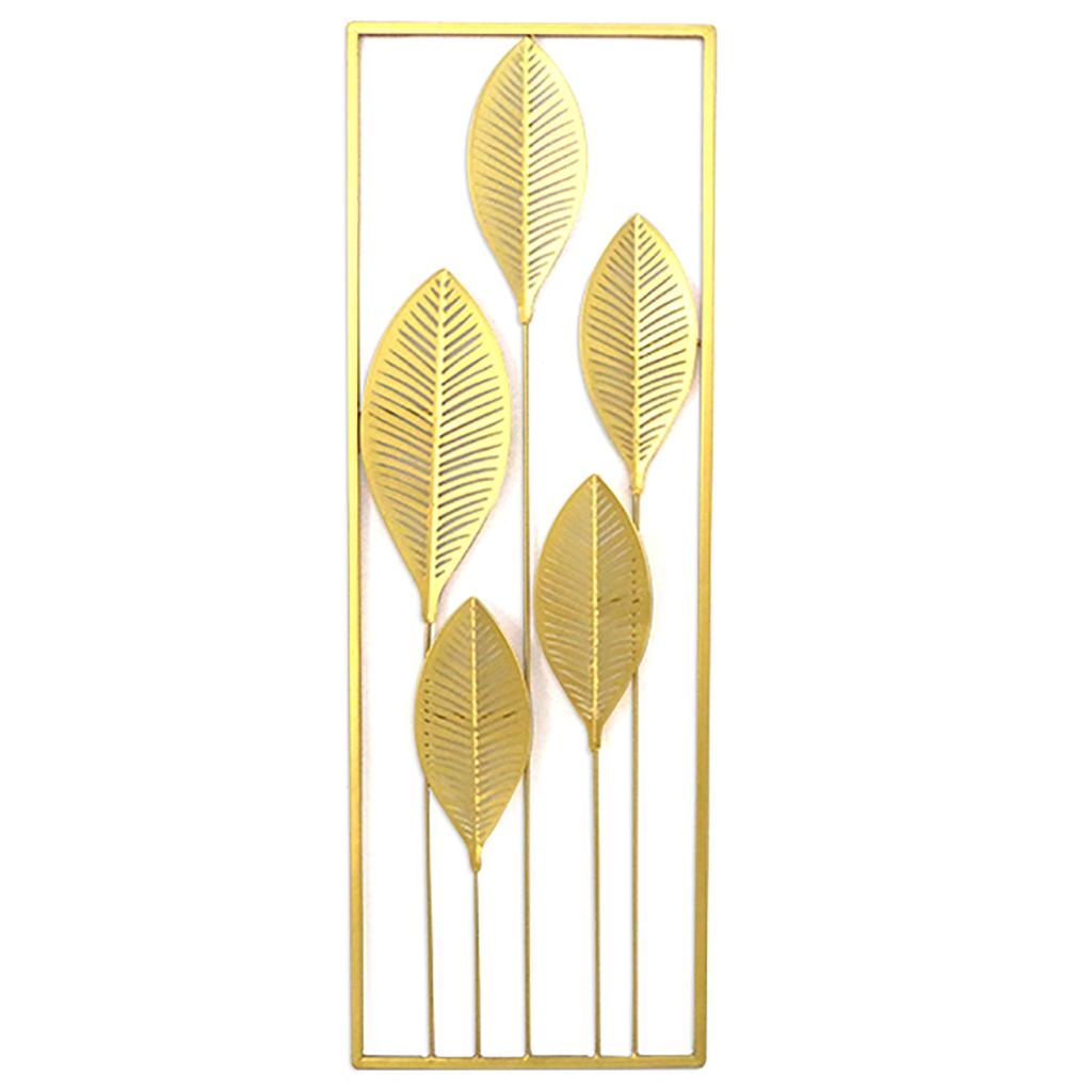 Les Trésors De Lily [A3202] - XXL Metal Decoration 'Pampa' Gold - 90x31 Cm