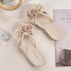 Camellia Flower Cool Slippers Fairy Shoes Summer Wear Fashion Flat Beach One-word Holiday Sandals