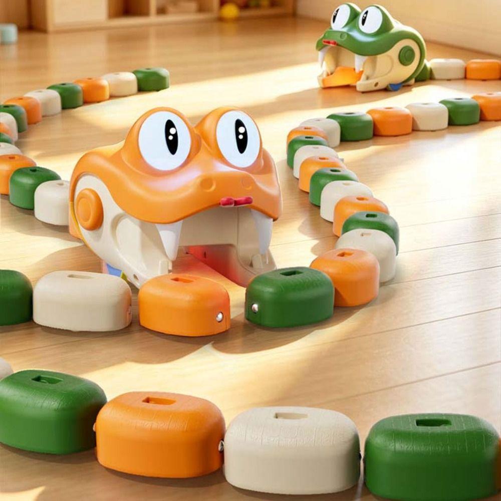 Interactive Remote Control Car Magnetic Magnetic RC Car Vehicle Toy Greedy Snake Car Kids Gift