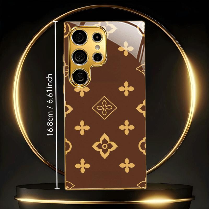 Чехол для телефона с узором из монограмм класса люкс s26 ultra case s25 ultra case стекло для Samsung Galaxy S26 S25 S24 S23 S22FE Ultra Plus