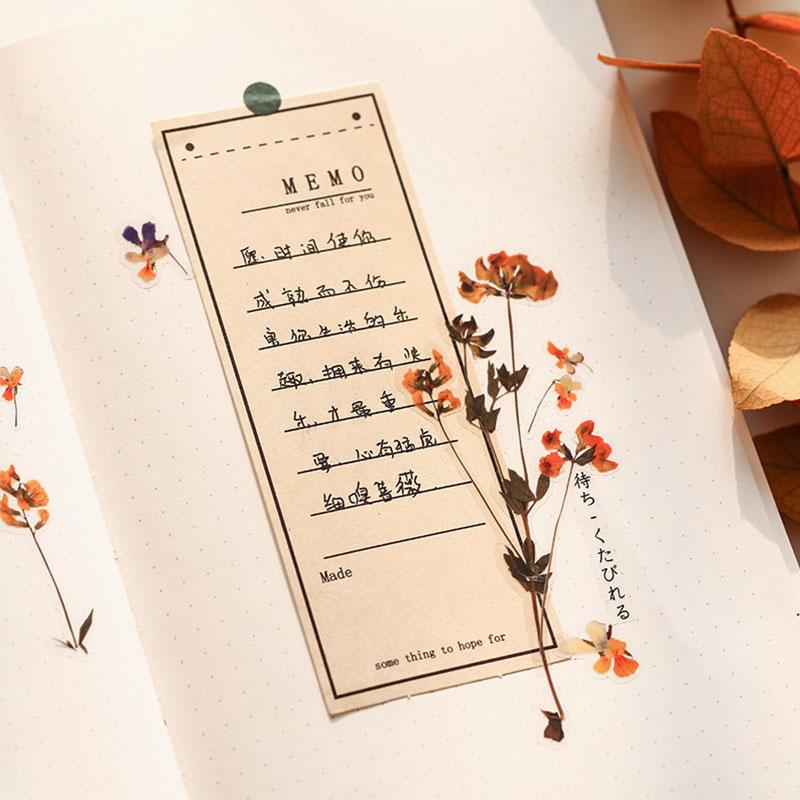 1 упаковка 12 дизайнов принадлежностей для скрапбукинга альбом дневник цветы листья ПЭТ наклейки прозрачные