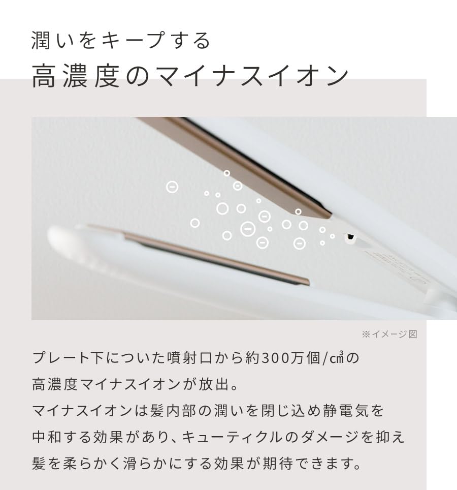 ANLIETTE Утюжок для волос Выпрямитель 23 мм Совместим с зарубежными странами Быстрое время нагрева около 15 секунд Ультралегкий Кораллово-розовый старт 150℃~230℃