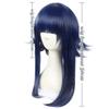 Синтетический парик с короткими волосами в черно-синем стиле, детский стиль косплея, парик для косплея в стиле мультфильма с прямой челкой