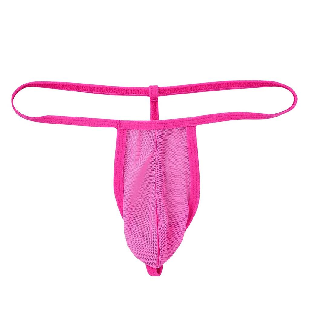 Мужские прозрачные стринги, нижнее белье с низкой посадкой, трусы-бикини с Т-образной спинкой