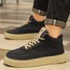 Мода 2025 Мужская обувь для скейтбординга Осенние трендовые дышащие повседневные кроссовки Средний верх Черные короткие ботинки Рабочая мужская спортивная обувь для доски