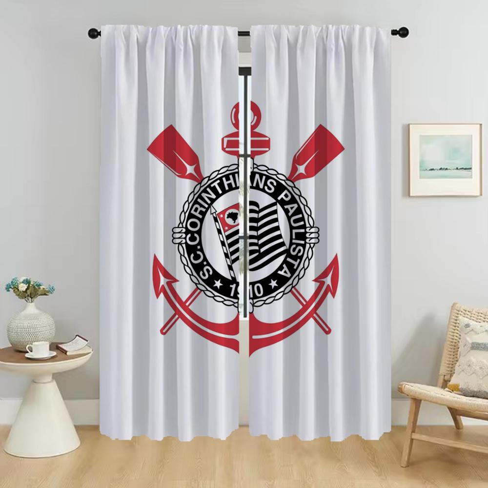 Corinthians Curtains for Living Room Curtain Kitchen Curtains 2 Pieces Tulle for Bedroom Partition Halloween Decoration Shades