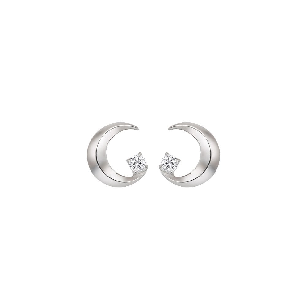 STONEHENGE Silver Moon Earrings Sc25A29E