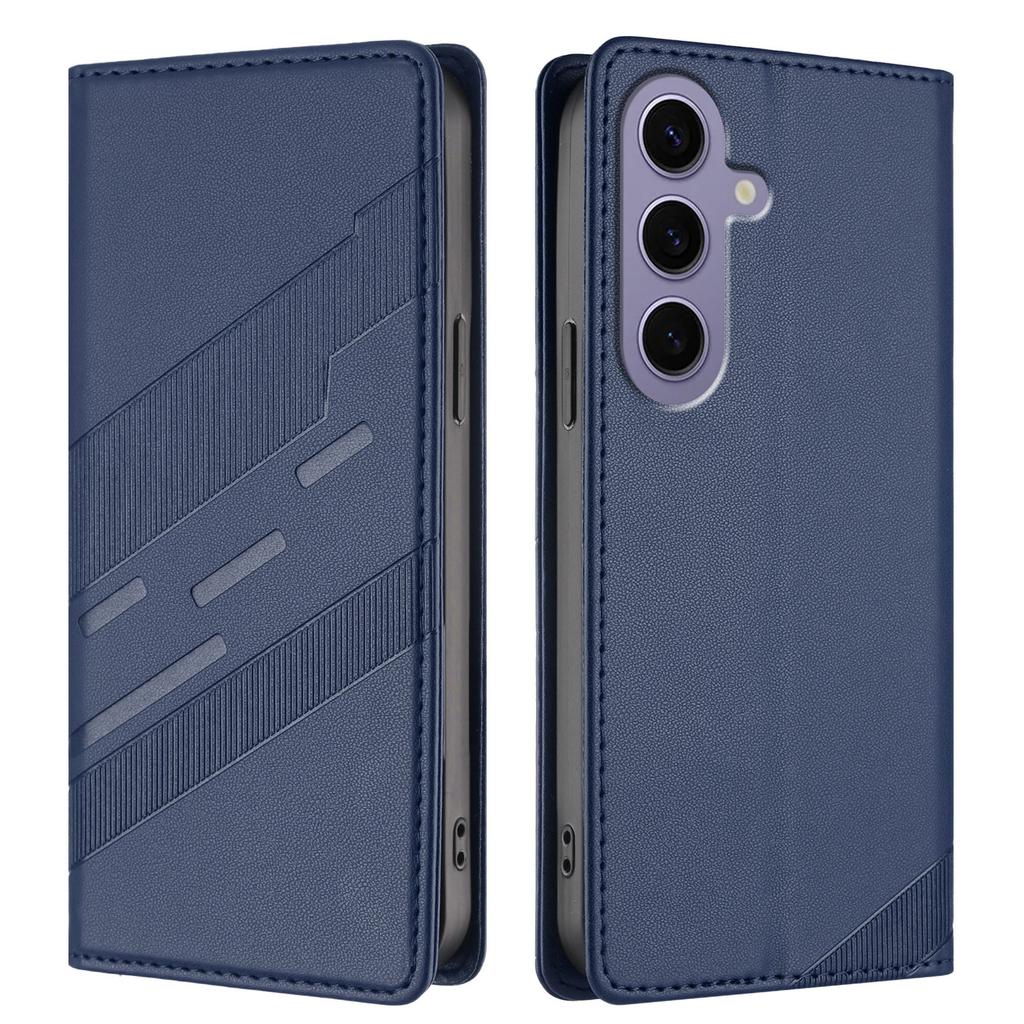 For Samsung Galaxy S24 Phone Cases Punk Style Imprinted Wallet Stand Leather Cover