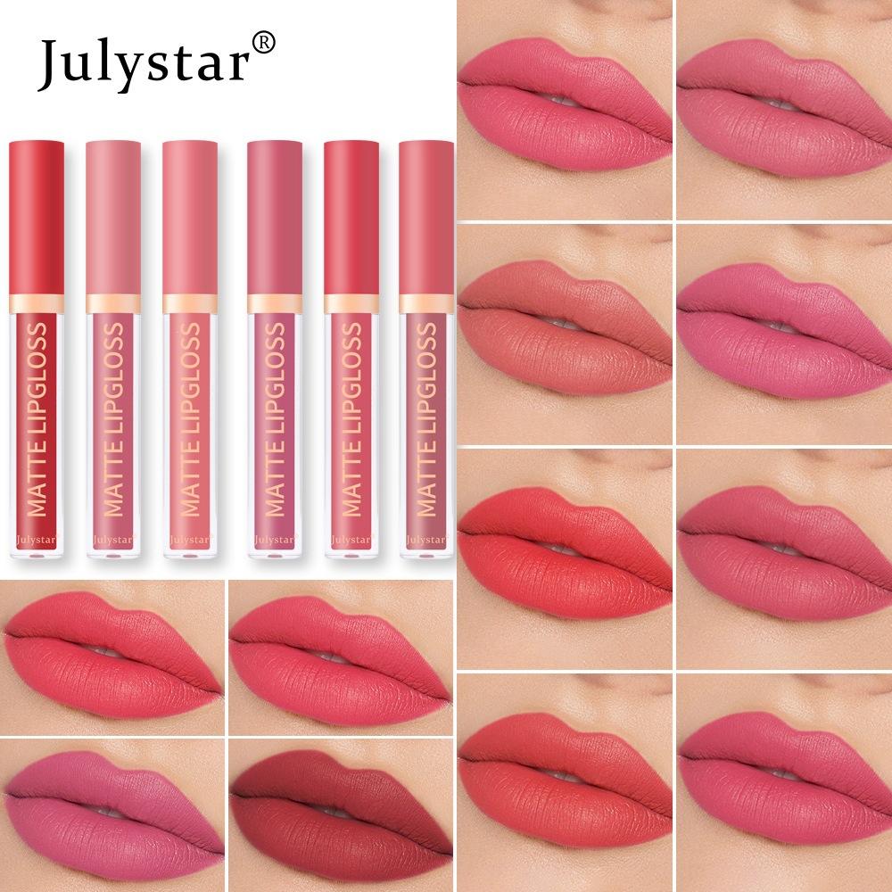 Lip gloss water-mist matte liquid lipstick for women, European and American Christmas makeup, long-lasting, non-transfer lip color