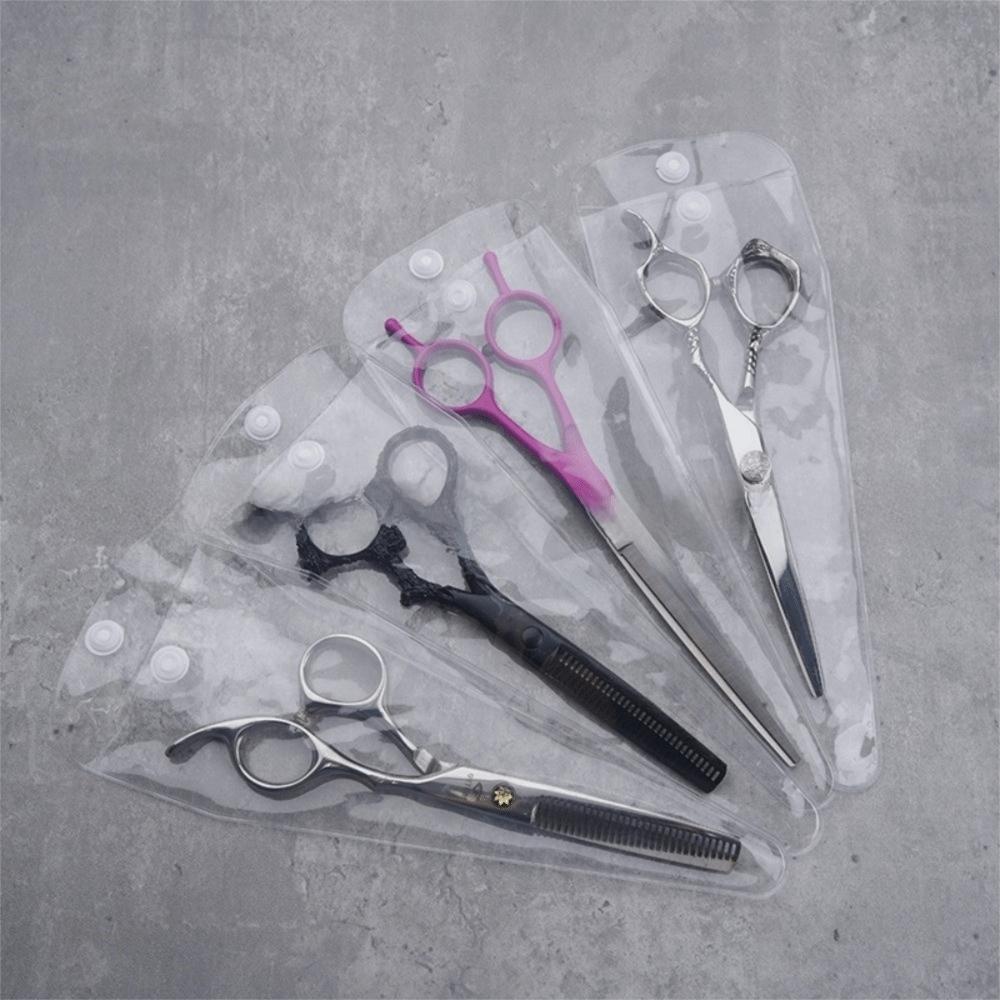 10pcs PVC Hair Scissors Sleeves Sharpening Tool Protection For 6-inch and 7-inch scissors