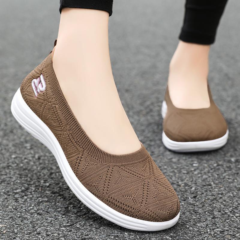 Women's Shoes New Summer Casual Shoes Soft Sole Comfortable Mother Shoes Light Breathable Shoes Women's Simple Single Shoes