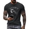Men's Fashion Casual  Printed Short Sleeve Round Neck Pullover Tops