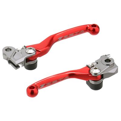 ZETA RACING Комплект рычагов с шарниром FP Регулируемый рычаг вперед бесконечно Кованый алюминий для CRF250R CRF450R CRF250RX CRF450RX DIRTFREAK F5079 3-пальцевый Красный,