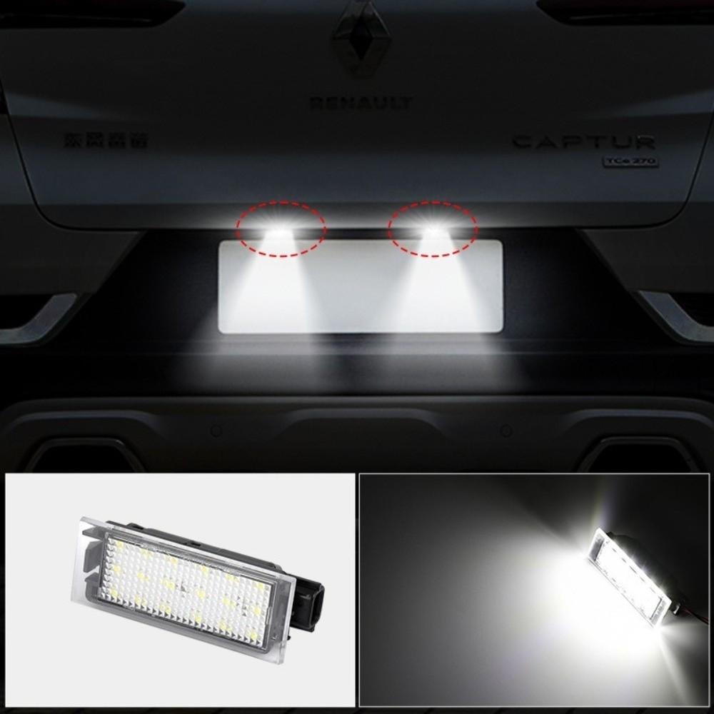 2Pcs Bright White Light LED License Plate Light LED Technology LED Plate Light Bulb For Clio
