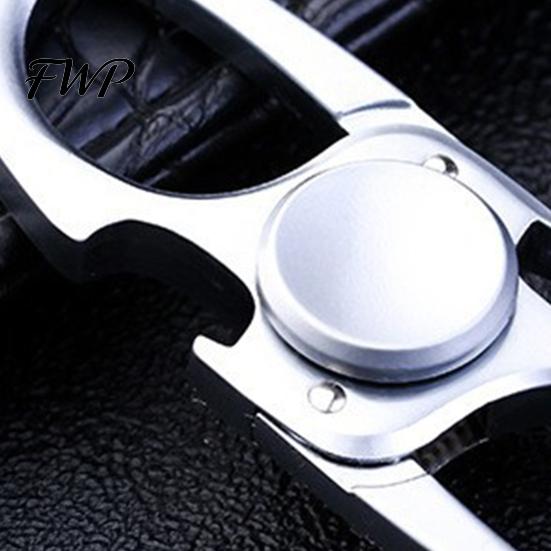 Stress Relief Spinner Toy Car Keychain Heavy-Duty Metal Fidget with Bottle Smooth Rotation Opener 3-in-1 Multi-Functional Portable Key Ring Tool Turn