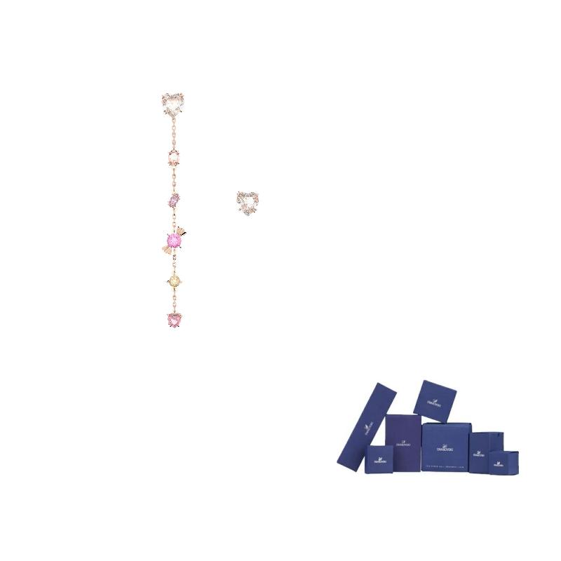 Swarovski Серьги-гвоздики Gema Candy Розовое золото Женские серьги 5627408