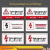 BELIK Electrical Well Warning Sign