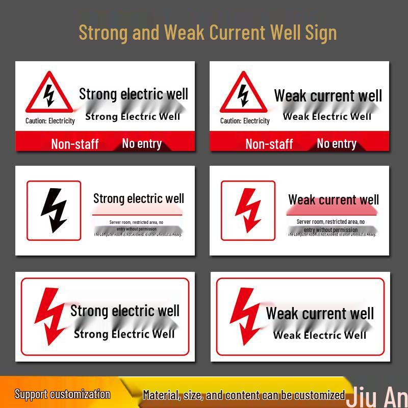 BELIK Electrical Well Warning Sign