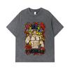 275 GSM Washed T-shirts 100% Cotton Seven Deadly Sins V4 Escanor Print Unisex Heavy Cotton T Shirt