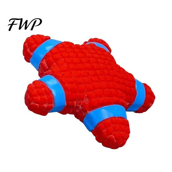 Flexible Latex Fetch Toys Starfish Dog Toy, Squeaky Chew Interactive And Pull Teeth Cleaning Toy for Small to Medium Dogs Puppy Dental Care